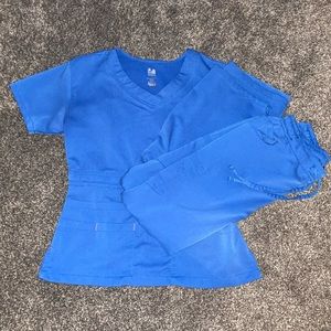 Blue scrubs set